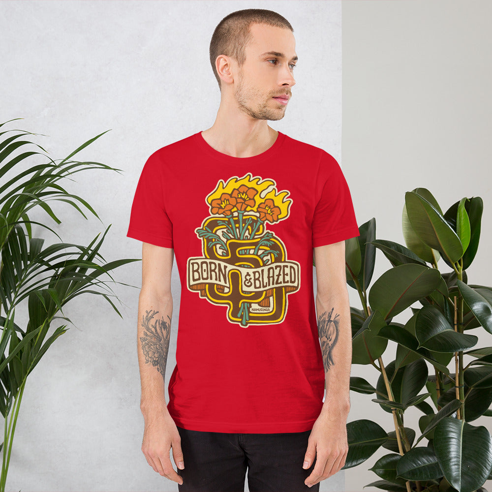 San Diego - Born & Blazed - Unisex t-shirt